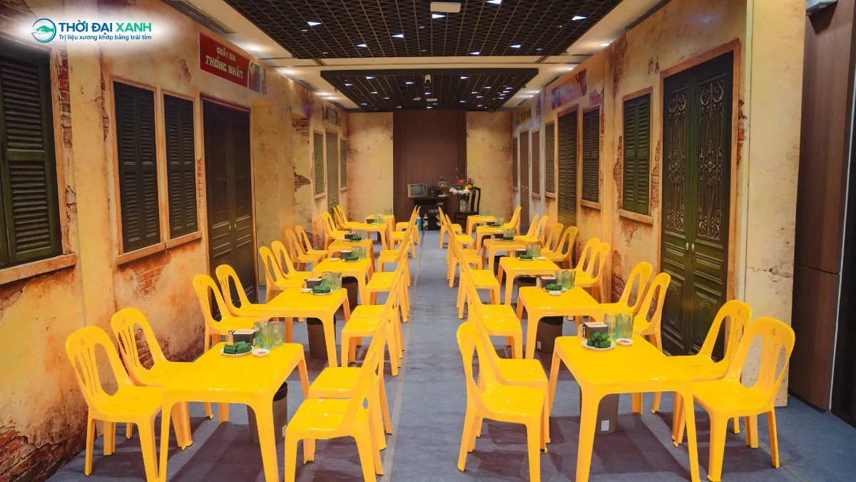 Bia hơi Hà Nội, nét văn hoá rất riêng của Người Hà Nội được tái hiện tại Thời Đại Xanh.