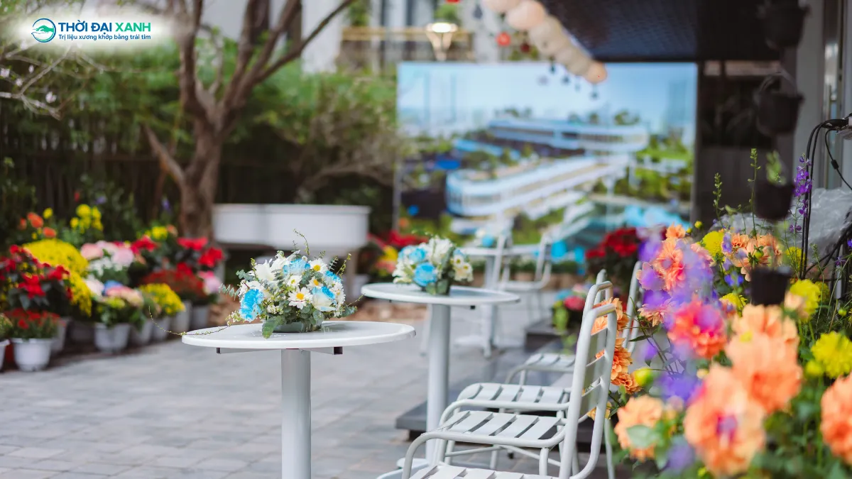 Không gian âm nhạc và check-in đầy màu sắc tại sự kiện.