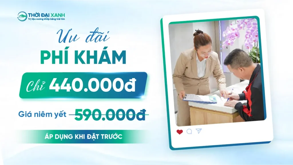 Ưu đãi phí khám chỉ 440.000đ khi đặt trước, giá niêm yết: 590.000đ