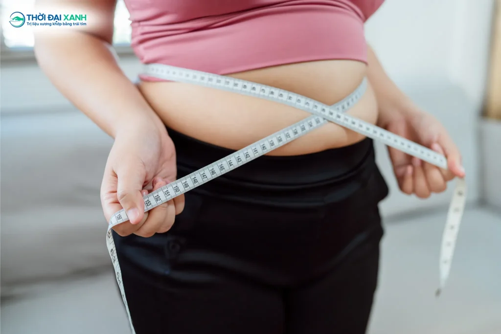 Tình trạng thừa cân, béo phì cũng là một trong những nguyên nhân gây nên bệnh lý thoái hoá khớp.