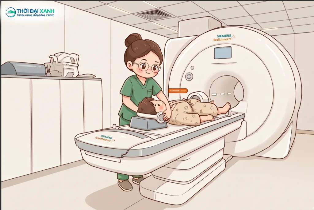 MRI là lựa chọn chẩn đoán hình ảnh an toàn cho trẻ em khi có chỉ định phù hợp.
