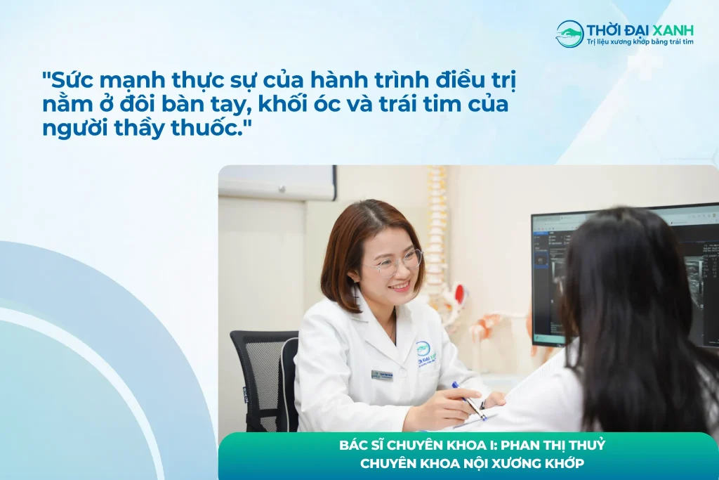 BS.CKI Phan Thị Thủy - người luôn tin rằng máy móc, dù hiện đại đến đâu, cũng chỉ là công cụ hỗ trợ. Sức mạnh thực sự của hành trình điều trị nằm ở đôi bàn tay, tư duy y khoa nhạy bén và trái tim của người thầy thuốc.