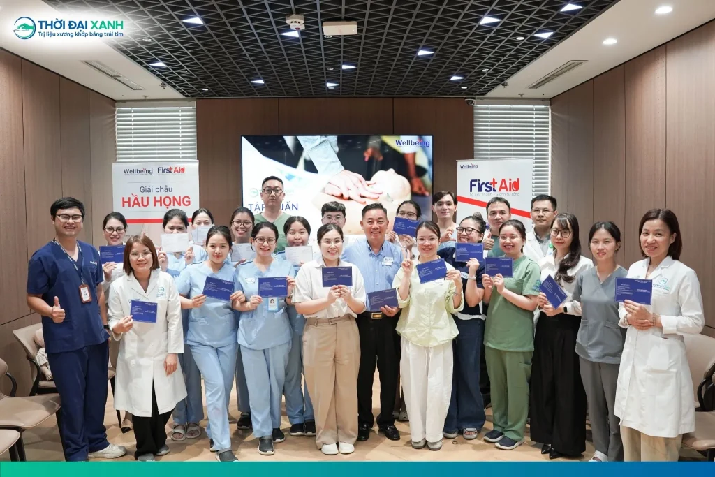 Thời Đại Xanh phối hợp cùng tổ chức y tế Wellbeing triển khai chương trình tập huấn sơ cấp cứu cho cán bộ nhân viên.