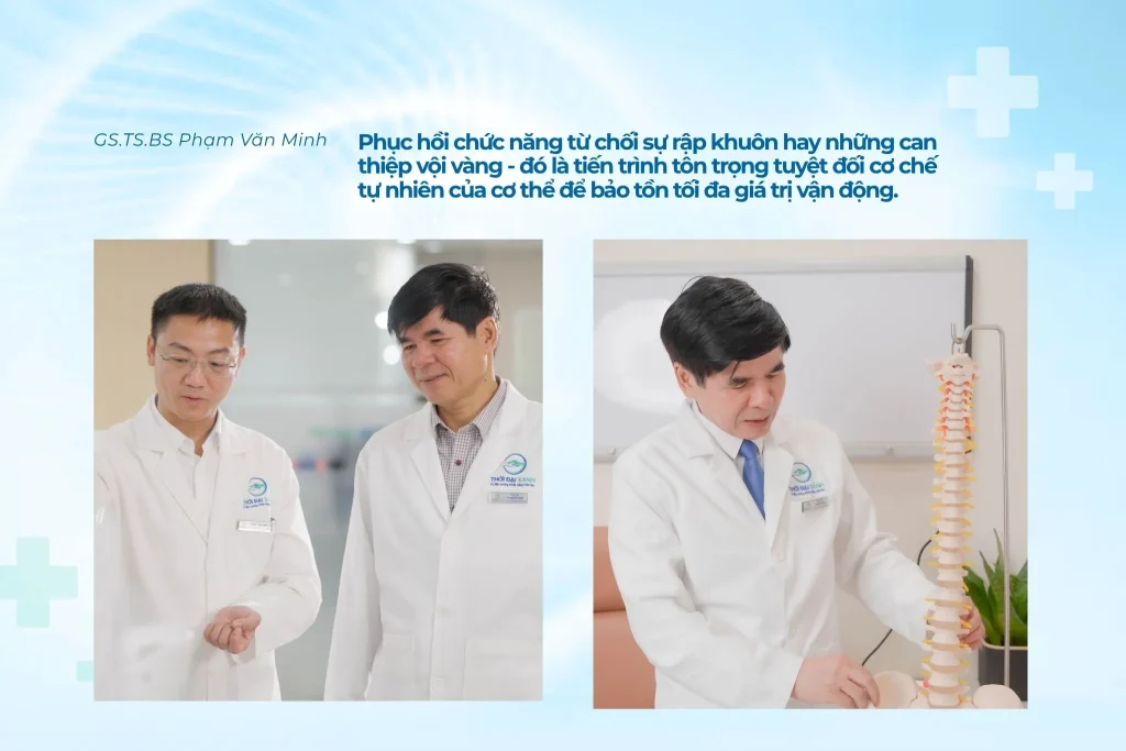 Phục hồi chức năng từ chối sự rập khuôn hay những can thiệp vội vàng - đó là tiến trình tôn trọng tuyệt đối cơ chế tự nhiên của cơ thể để bảo tồn tối đa giá trị vận động.